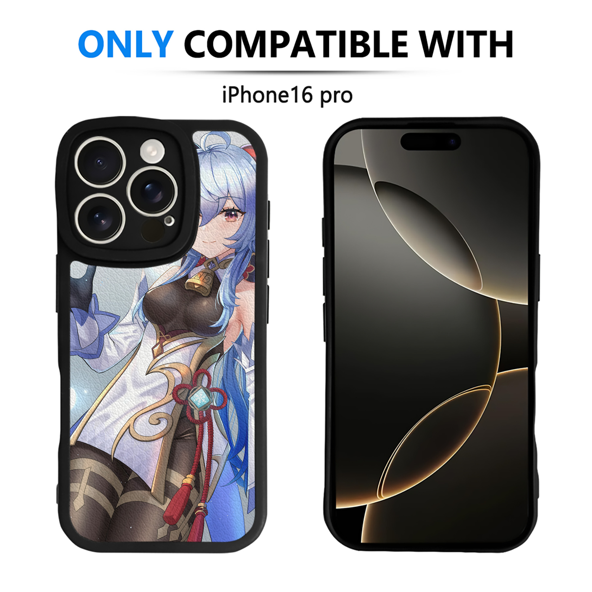 げんし神 genshin 【iPhone 16シリーズ対応】シリコンスマホケース（レザー調） 材質：シリコン